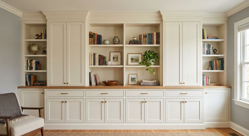 Built In Bookshelves Installation in Woodbridge, VA