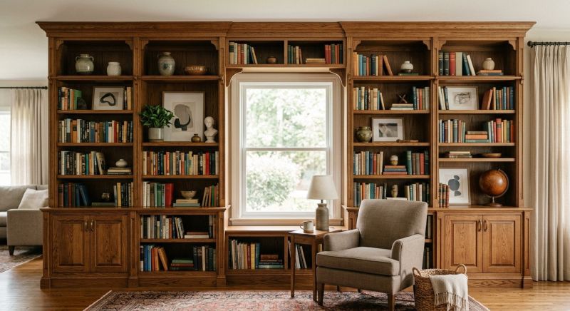 Custom Bookcase Installation in Annapolis, MD