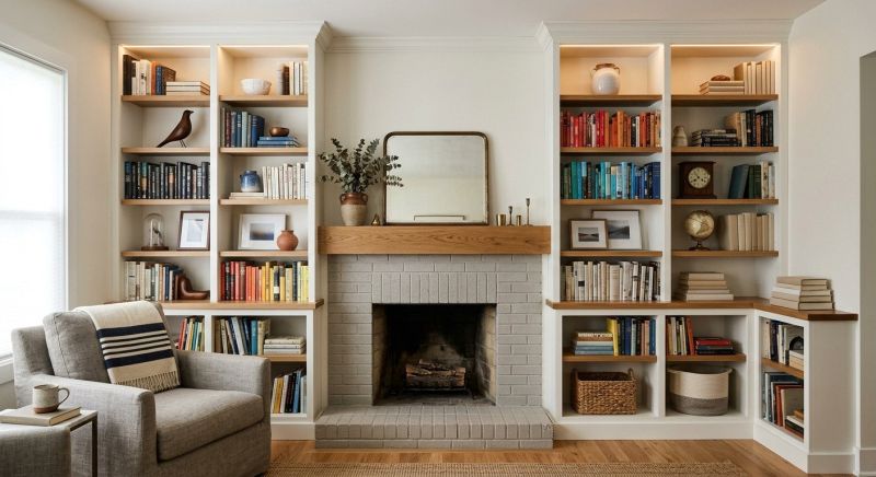 Fireplace Shelves Installation in Winston Salem, NC
